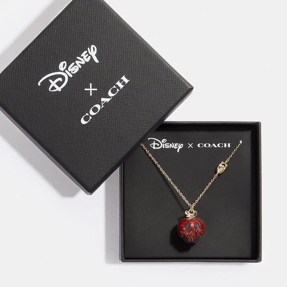 🍎 Coach Disney X Poison Apple Necklace - Picture 2 of 8